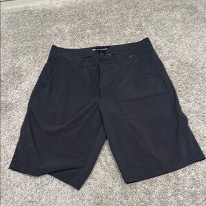 Travis Mathew Black Flat Front Shorts